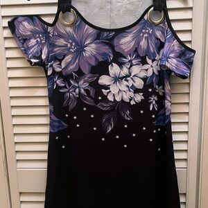 Floral Cold Shoulder Dress